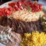 Tampiqueña Bistec is a variation from the Mexican city of Tampico. It consists of skirt steak pounded thin and marinated to tender perfection! The meat is most commonly grilled with a combination of onions and poblanos, or other local seasonal produce
