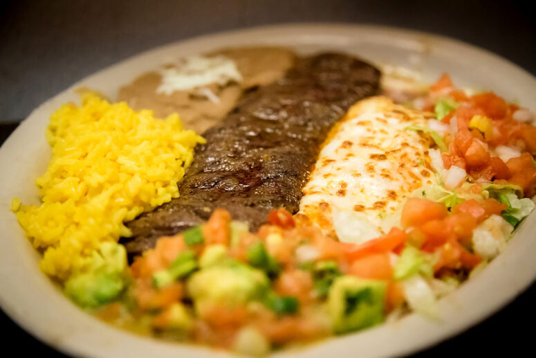 Tampiqueña Carne Asada is a variation from the Mexican city of Tampico. It consists of skirt steak pounded thin and marinated to tender perfection! Flaco's Mexican Specialties and Steak House Restaurant of Naples Florida awaits! OLE Flaco's!